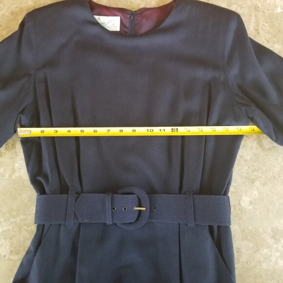 NEW Santa Fe by Jim Tremblay Navy Dress, Size 10 Made in USA - Picture 6 of 11